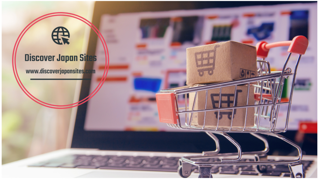 Imagen que contiene una pc portatil y un carrito de compras que contiene dos cajas que representa la compra online