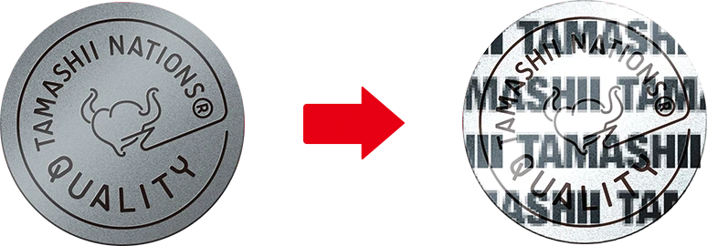 TAMASHII NATIONS QUALITY anti-counterfeit seal
